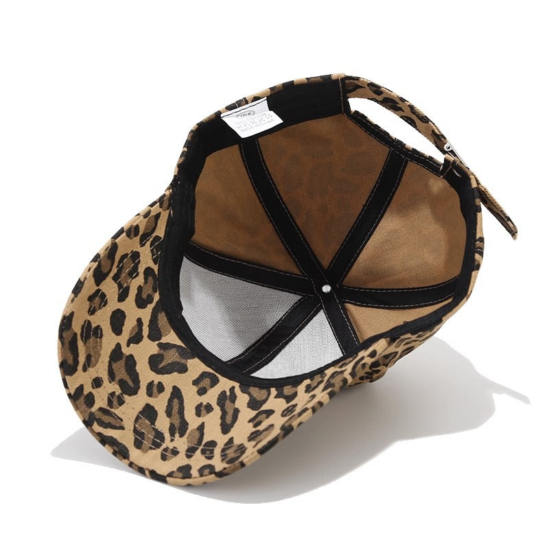 Wholesale Leopard print baseball cap peaked cap sun hat